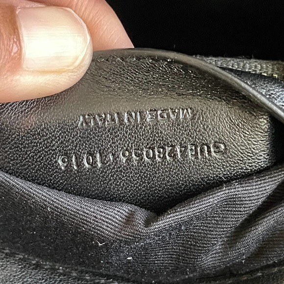 ❌SOLD❌Saint Laurent YSL College Monogram Calfskin Medium Black SIlver Crossbody - Picture 8 of 14